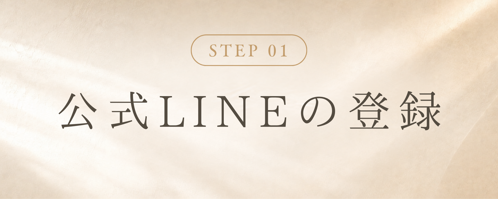 STEP 1 公式LINEの登録